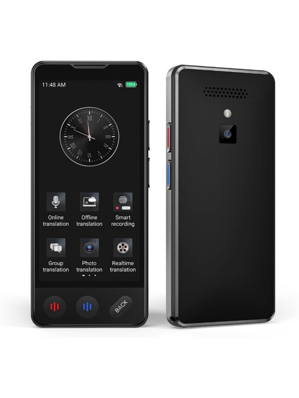 Portable Language Translator Device - 150 Languages, AI Voice Translation, No